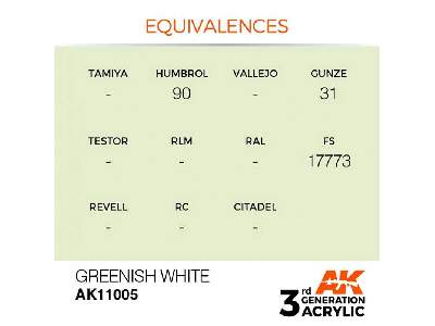 AK 11005 Greenish White - image 2
