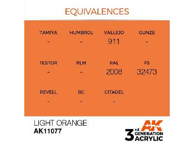 AK 11077 Light Orange - image 2