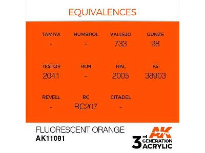 AK 11081 Fluorescent Orange - image 2