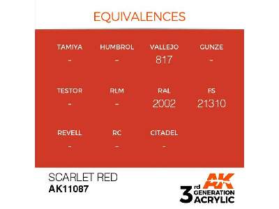 AK 11087 Scarlet Red - image 2