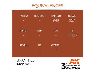 AK 11093 Brick Red - image 2