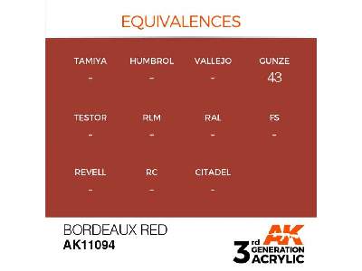AK 11094 Bordeaux Red - image 2