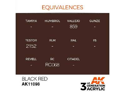 AK 11098 Black Red - image 2