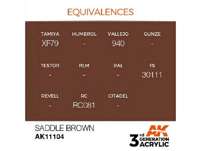 AK 11104 Saddle Brown - image 3
