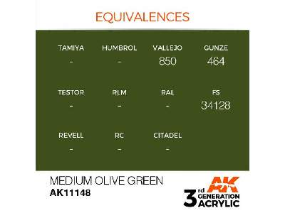 AK 11148 Medium Olive Green - image 1