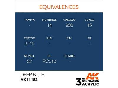 AK 11182 Deep Blue - image 1