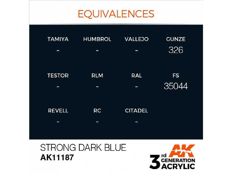AK 11187 Strong Dark Blue - image 1
