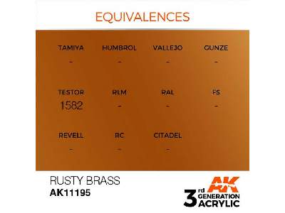 AK 11195 Rusty Brass - image 1