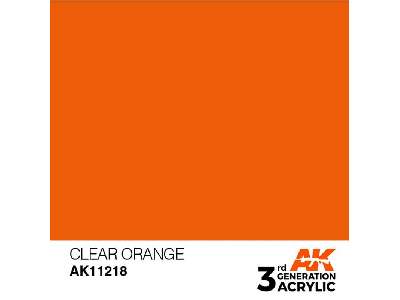 AK 11218 Clear Orange - image 2