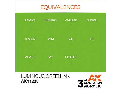 AK 11225 Luminous Green Ink - image 3