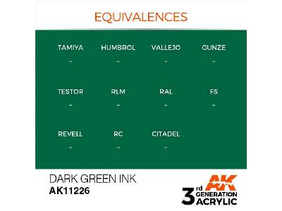 AK 11226 Dark Green Ink - image 1
