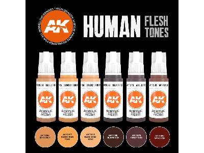 3ga Human Flesh Tones Set - image 3