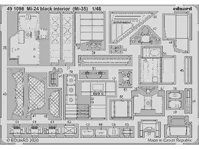 Mi-24 interior black (Mi-35) 1/48 - image 2