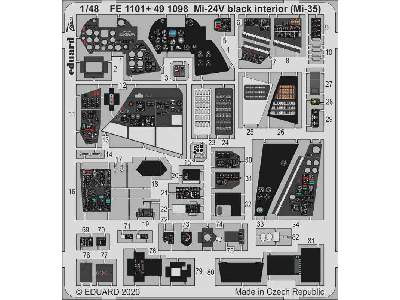 Mi-24V black interior (Mi-35) 1/48  - image 1