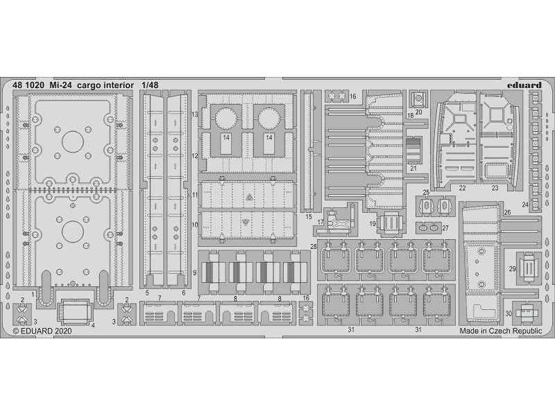 Mi-24 cargo interior 1/48 - Zvezda - image 1