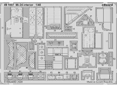 Mi-24 interior 1/48 - Zvezda - image 2