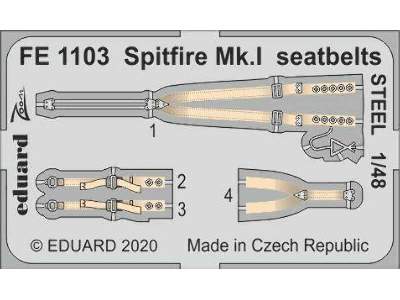 Spitfire Mk. I seatbelts STEEL 1/48 - image 1