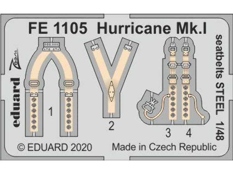 Hurricane Mk. I seatbelts STEEL 1/48 - image 1