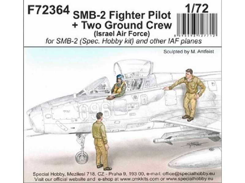 Smb-2 Fighter Pilot + 2 Ground Crew Israel Af - image 1