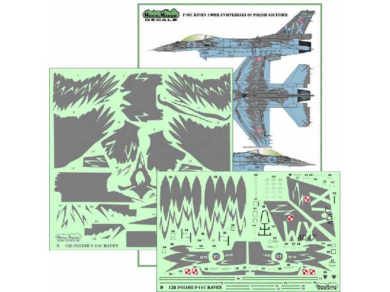 Polish F-16c Raven 100th Anniversary Of Polish Air Force - image 1