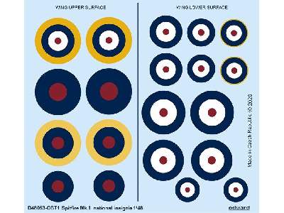 Spitfire Mk. I national insignia 1/48 - image 1