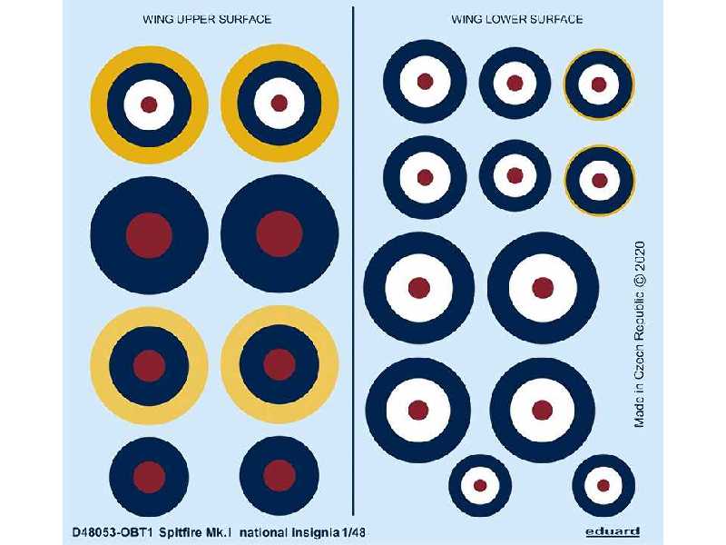 Spitfire Mk. I national insignia 1/48 - image 1