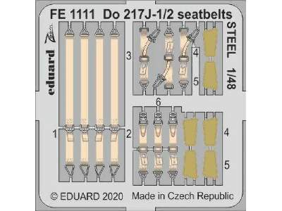 Do 217J-1/2 seatbelts STEEL 1/48 - image 1