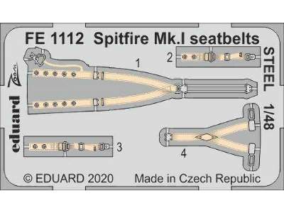 Spitfire Mk. I seatbelts STEEL 1/48 - image 1