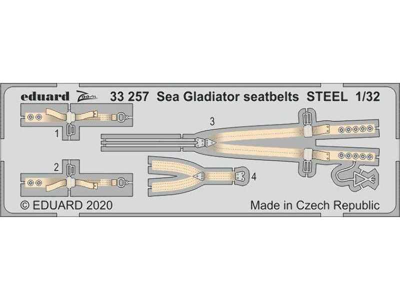 Sea Gladiator seatbelts STEEL 1/32 - image 1
