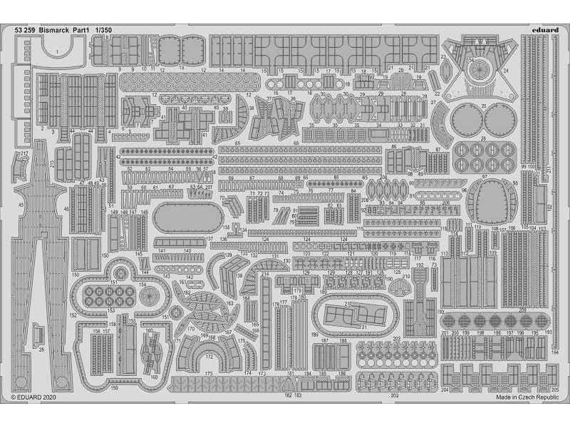 Bismarck part 1 1/350 - image 1