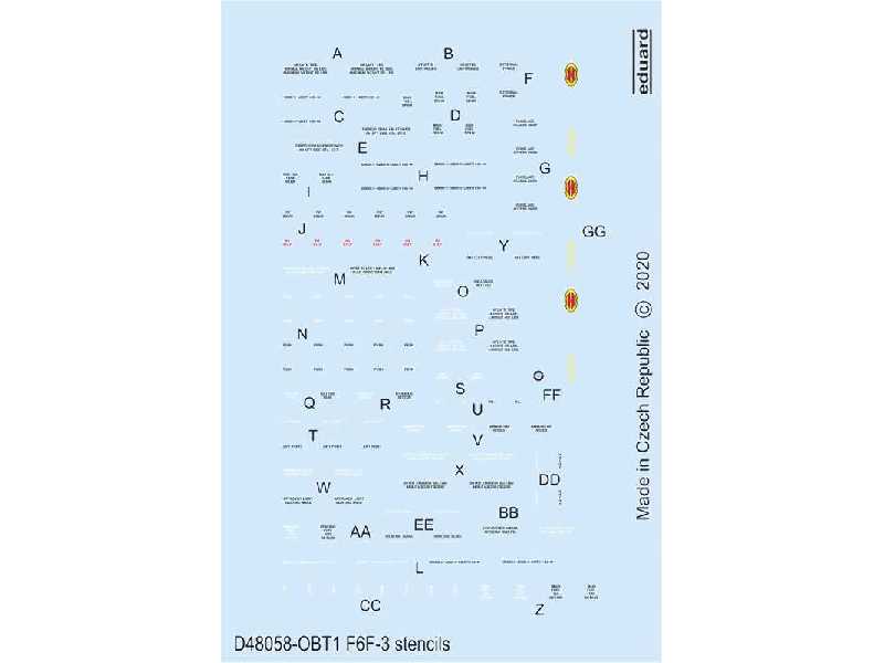 F6F-3 stencils 1/48 - image 1