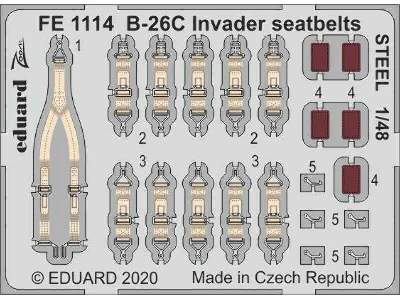 B-26C Invader seatbelts STEEL 1/48 - image 1