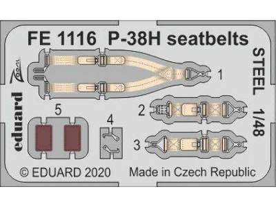 P-38H seatbelts STEEL 1/48 - image 1
