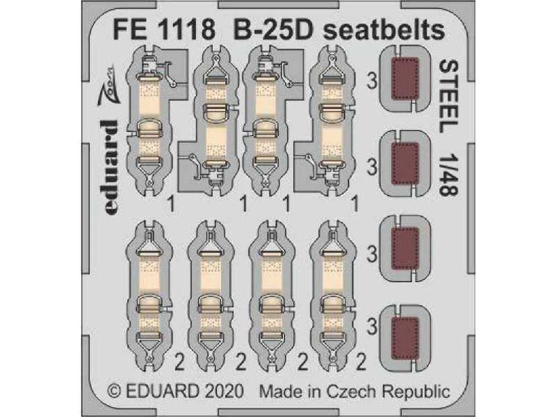 B-25D seatbelts STEEL 1/48 - image 1