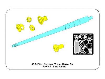 German 75mm Barrel for Pak 40 - Late model - image 14