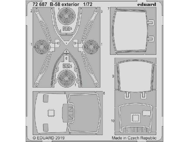 B-58 exterior 1/72 - Italeri - image 1