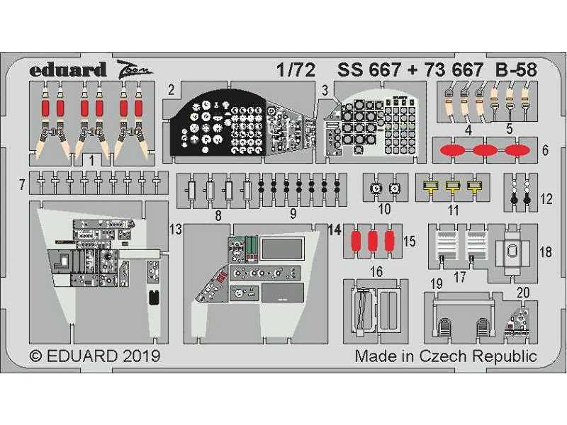 B-58 interior 1/72 - Italeri - image 1