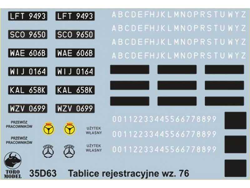 Polish civilian vehicles Registration numbers 1976-2000 - image 1