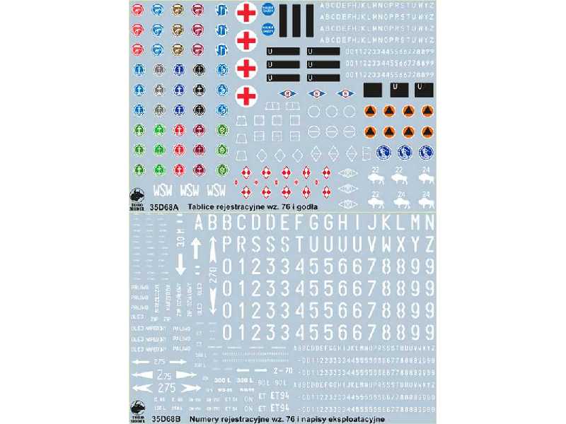 Polish Army Vehicles unit insignia, registration numbers - image 1