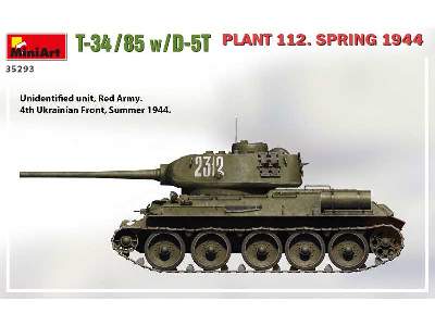 T-34/85 W/d-5t Plant 112. Spring 1944 - image 2