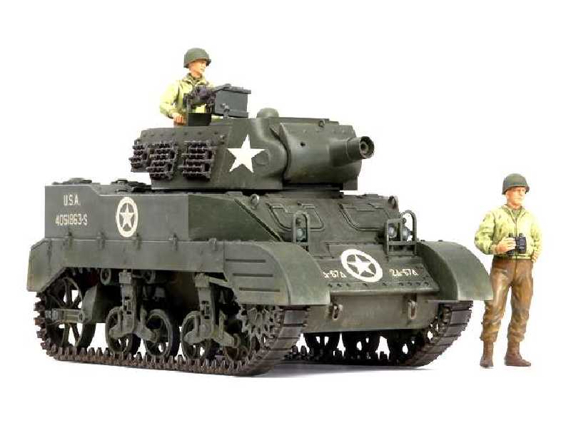 US Howitzer Motor Carriage M8 - Awaiting Orders - w/3 Figures - image 1