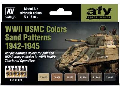 Model Air Set WWII USMC Colors Sand Patterns 1942-1945 - image 1