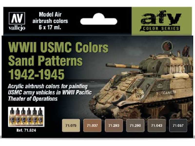 Model Air Set WWII USMC Colors Sand Patterns 1942-1945 - image 1
