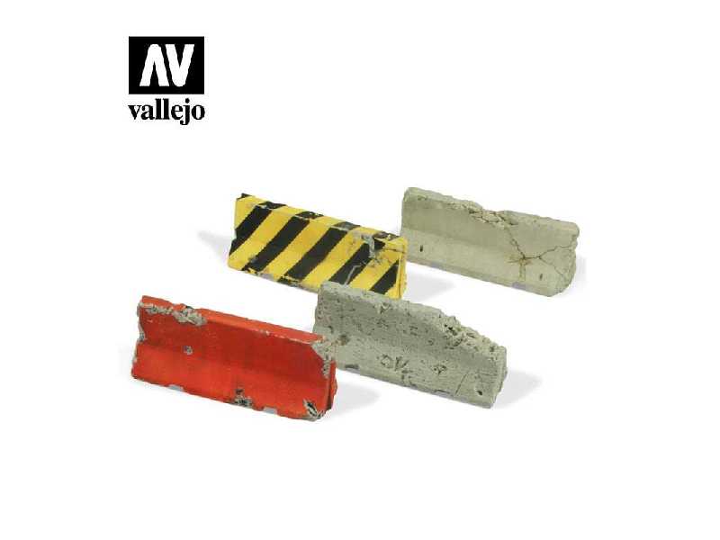 Damaged Concrete Barriers - image 1