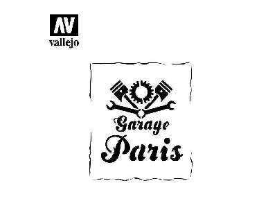 Vintage Garage Sign Stencil - image 2