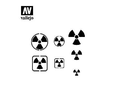 Radioactivity Signs Stencil - image 2