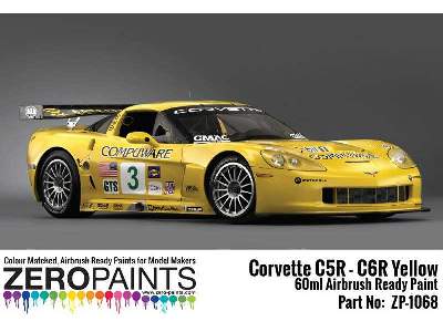 1068 Yellow Paint For Corvettes C5r-c6r - image 3