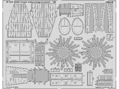 B-26C Invader undercarriage & exterior 1/48 - ICM - image 1