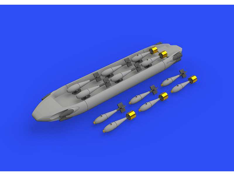 SUU-20 dispenser w/ BDU-33 & Mk.76 bombs 1/48  - image 1