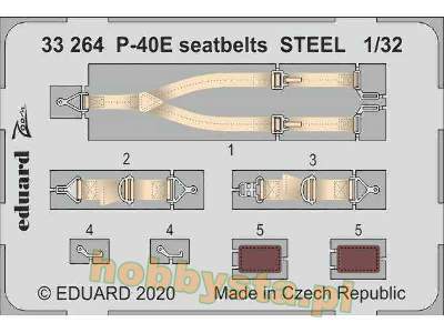 P-40E seatbelts STEEL 1/32 - image 1